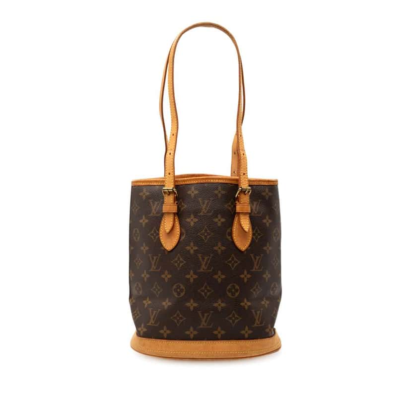 Louis Vuitton Monogram Petit Bucket Brown Very good condition - Front View