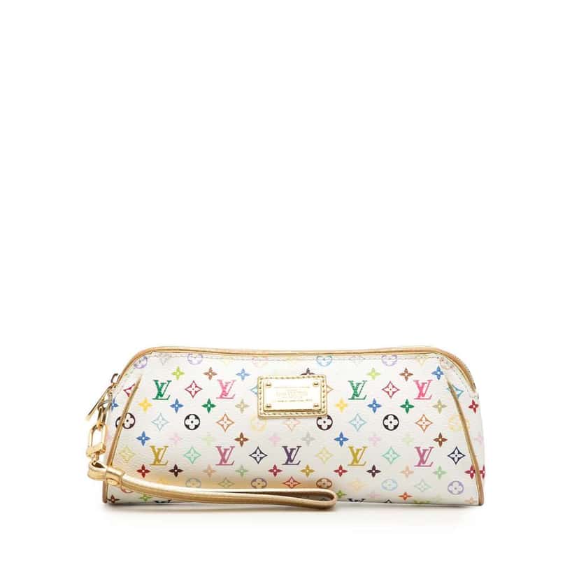 Louis Vuitton Monogram Multicolore Mini Kate Clutch White Very good condition - Front View