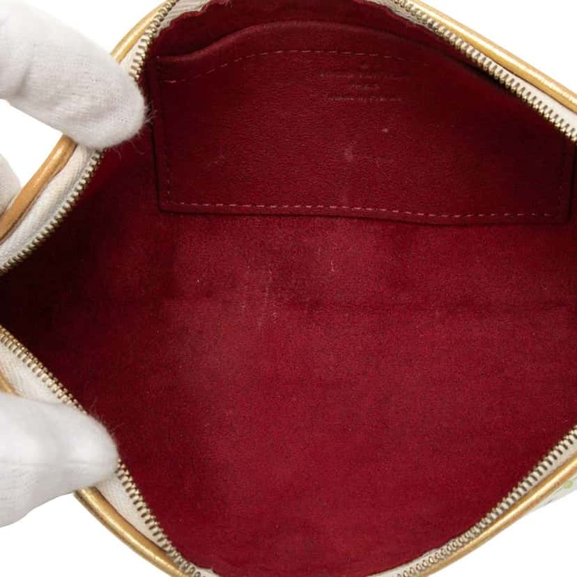 Louis Vuitton Monogram Multicolore Mini Kate Clutch White Very good condition - Model View