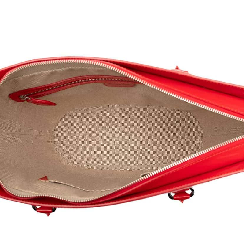 Dior Diorissimo Trotter Patent Tote Red Leather Very good condition - Model View