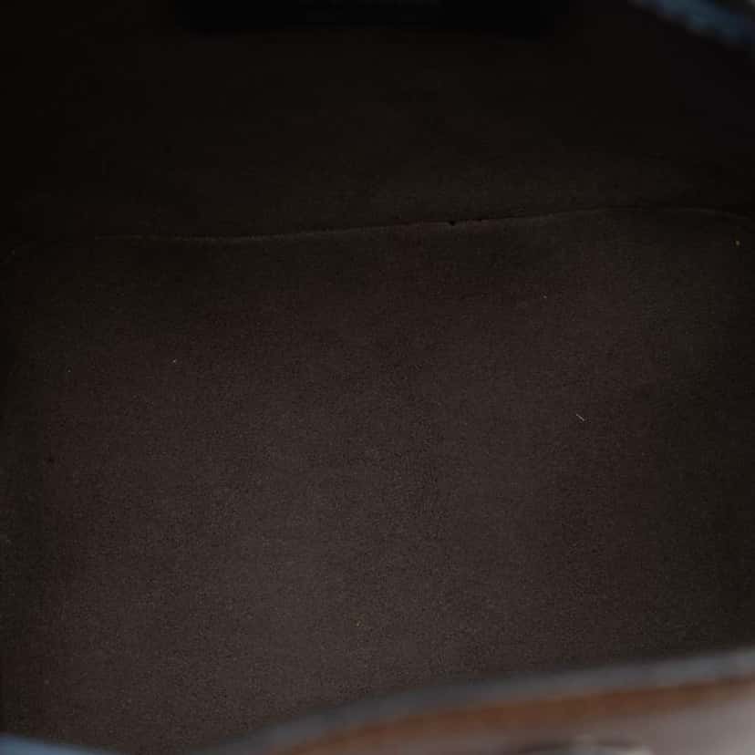 Fendi Mini Leather Whipstitch Mon Tresor Bucket Bag Brown Leather Very good condition - Model View