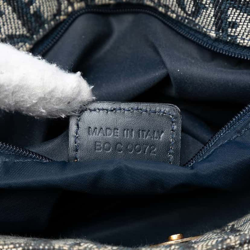 Dior Diorissimo Trotter Canvas Tote Blue Canvas Very good condition - Box View