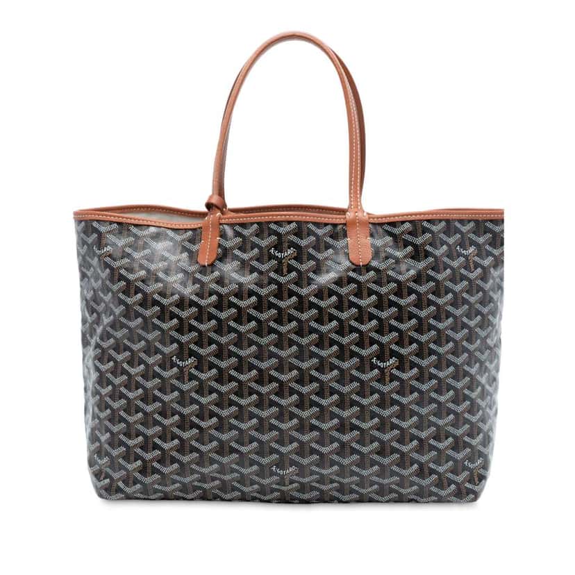 Goyard Goyardine Saint Louis PM Black Canvas Very good condition - Front View