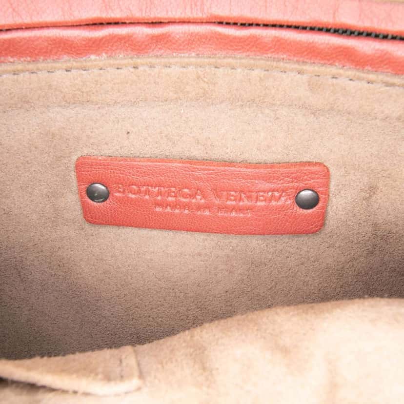 Bottega Veneta Nappa Intrecciato Nodini Crossbody Red Leather Very good condition - Box View