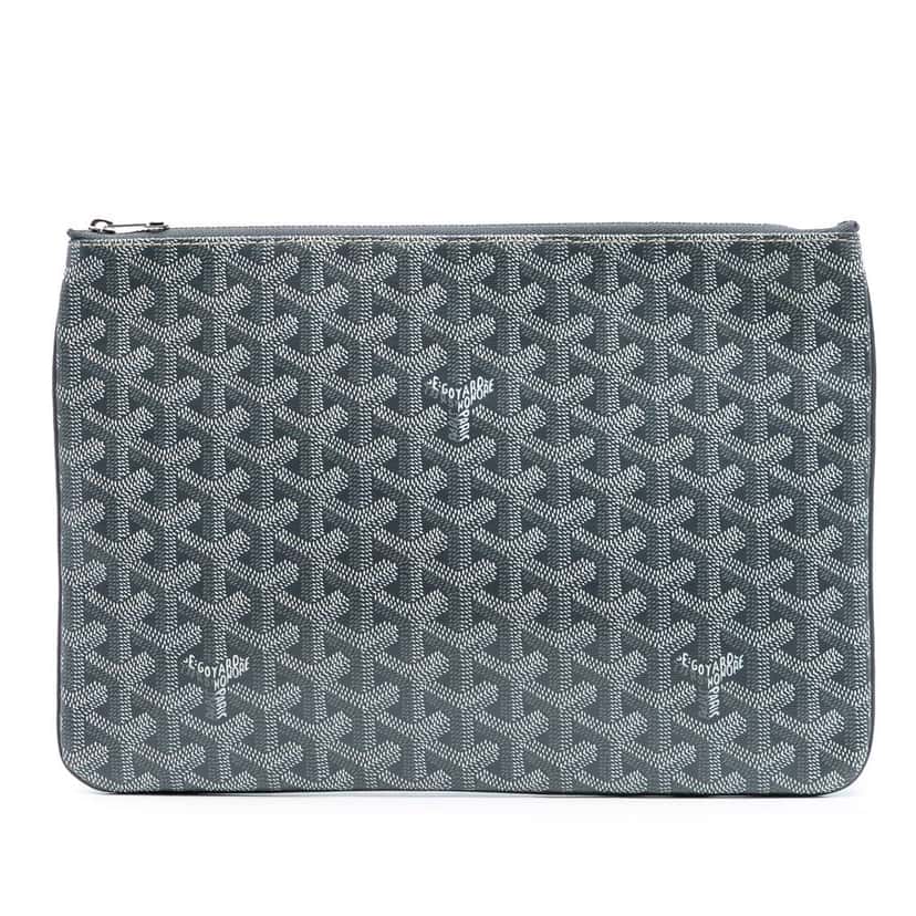 Goyard Goyardine Senat MM Grey Canvas Very good condition - Front View