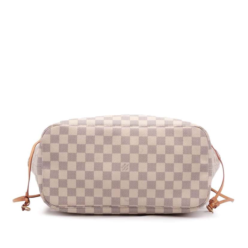 Louis Vuitton Damier Azur Neverfull MM White Very good condition - Inside View