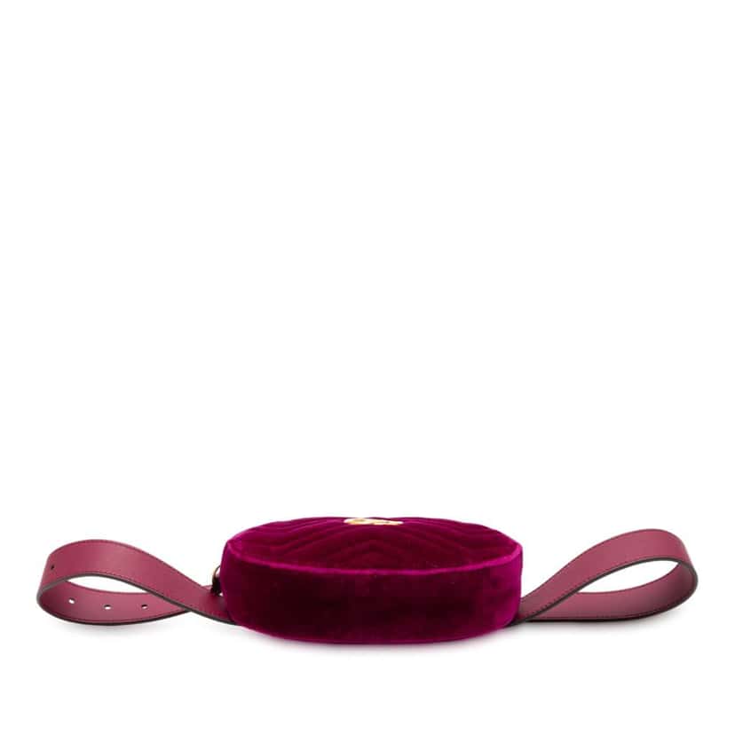 Gucci GG Marmont Matelasse Velvet Belt Bag Purple Velvet Very good condition - Inside View
