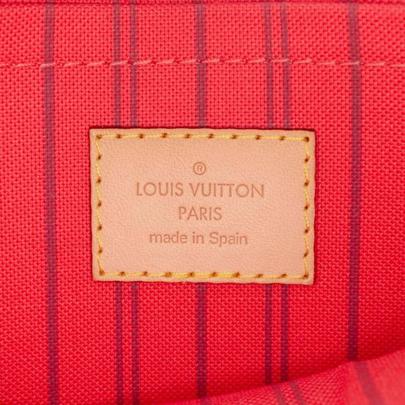 Louis Vuitton Monogram Neverfull MM Pouch Brown Very good condition - Box View