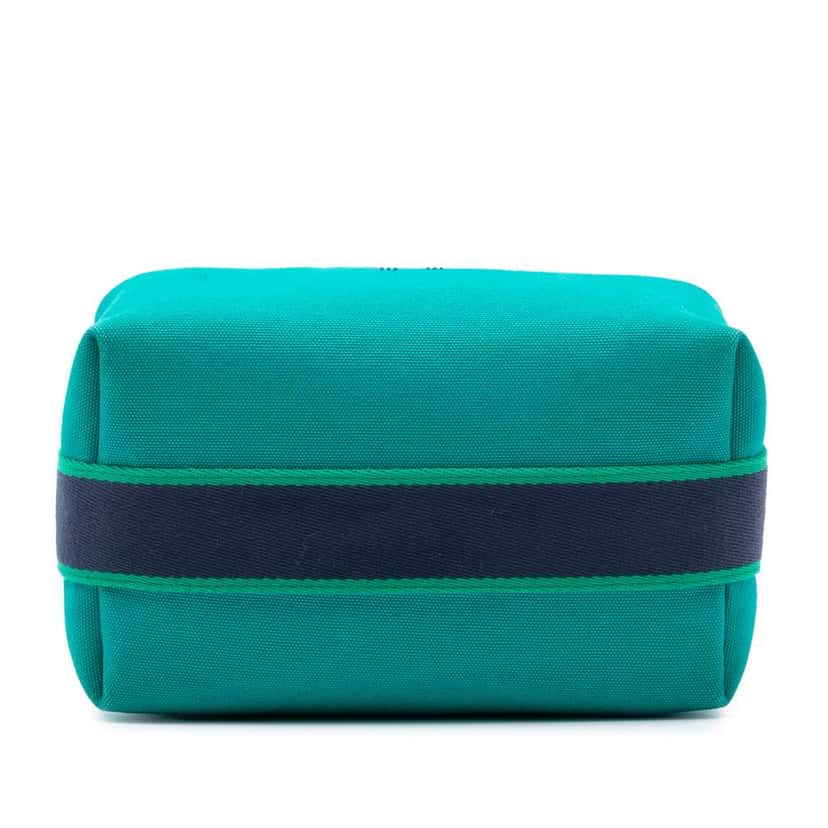 Hermès Small Canvas Bride A Brac Case Blue Canvas Very good condition - Inside View