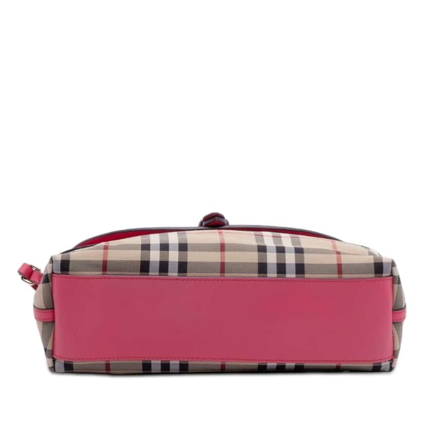 Burberry Haymarket Check Canvas Leah Crossbody Brown Canvas Very good condition - Inside View