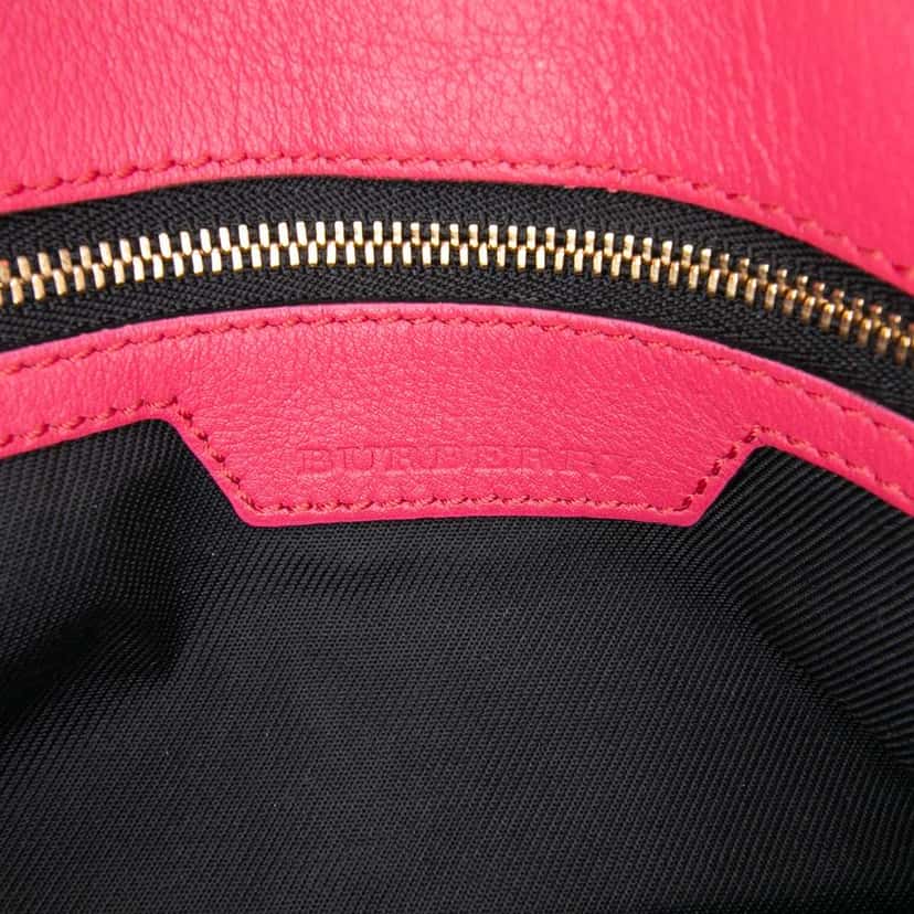 Burberry Haymarket Check Canvas Leah Crossbody Brown Canvas Very good condition - Box View