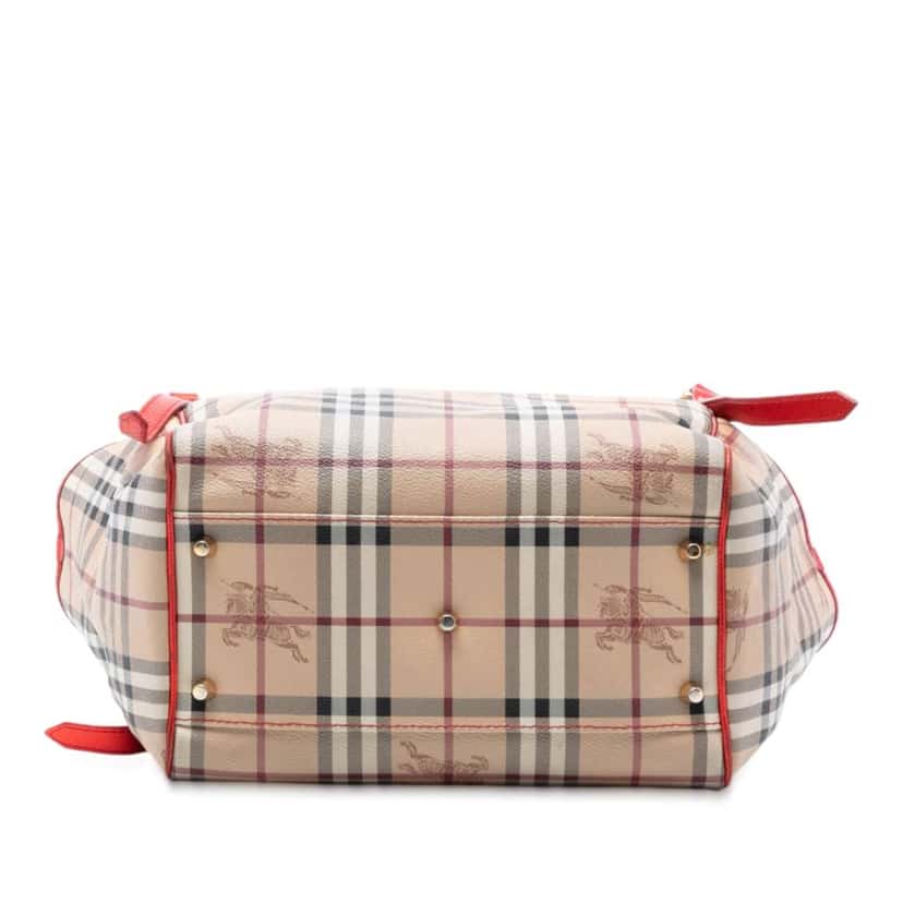 Burberry Small Haymarket Check Coated Canvas Canterbury Tote Brown Canvas Very good condition - Inside View