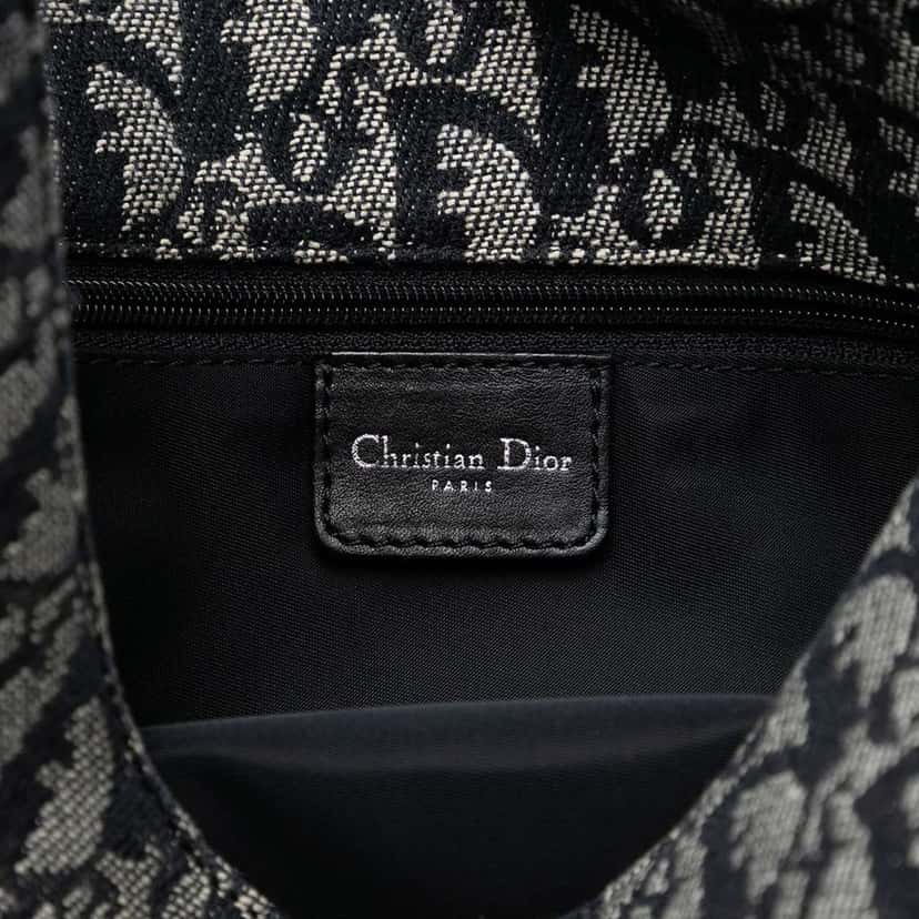 Dior Diorissimo Trotter Canvas Messenger Bag Black Canvas Very good condition - Box View