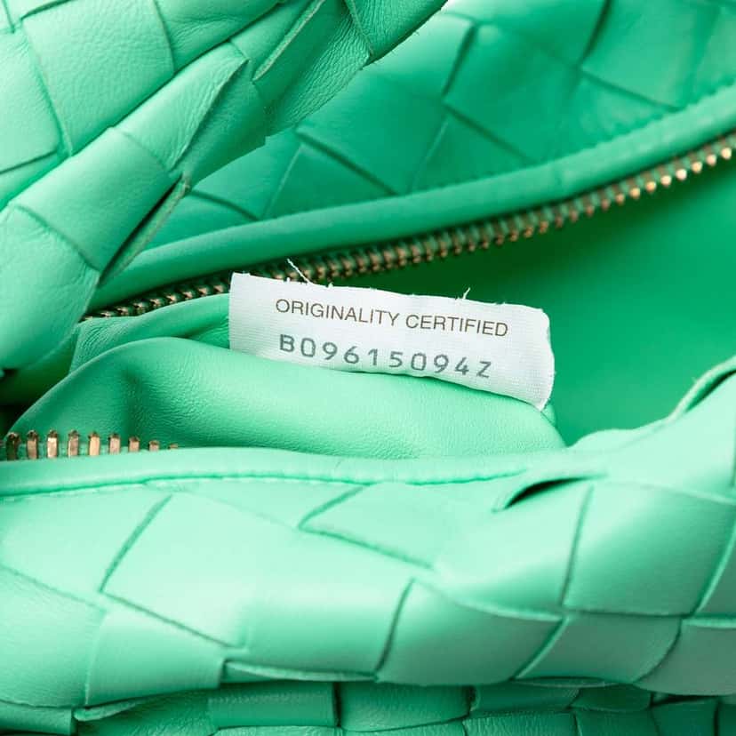 Bottega Veneta Mini Nappa Intrecciato Jodie Green Leather Very good condition - Box View