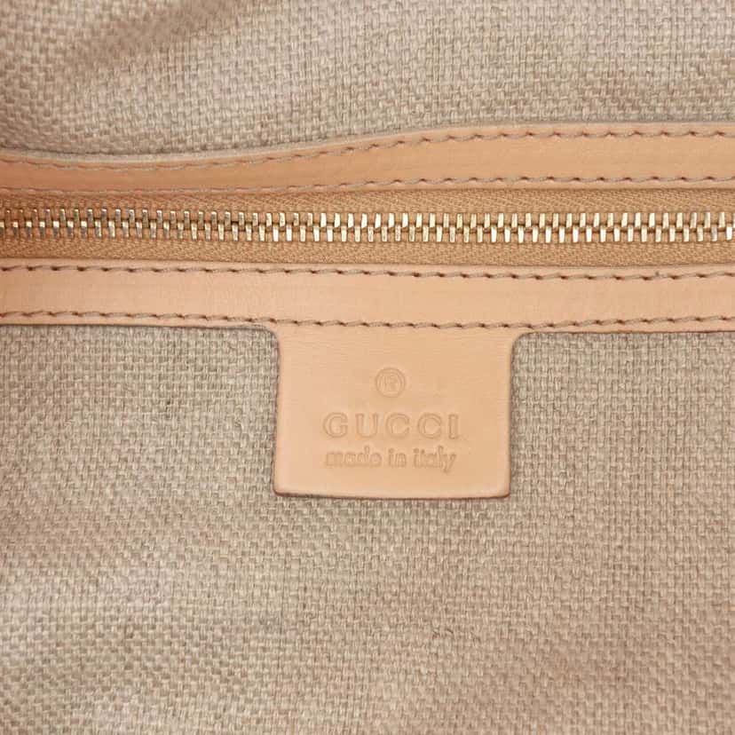 Gucci Canvas Floral Peggy Bamboo Hobo White Canvas Very good condition - Box View