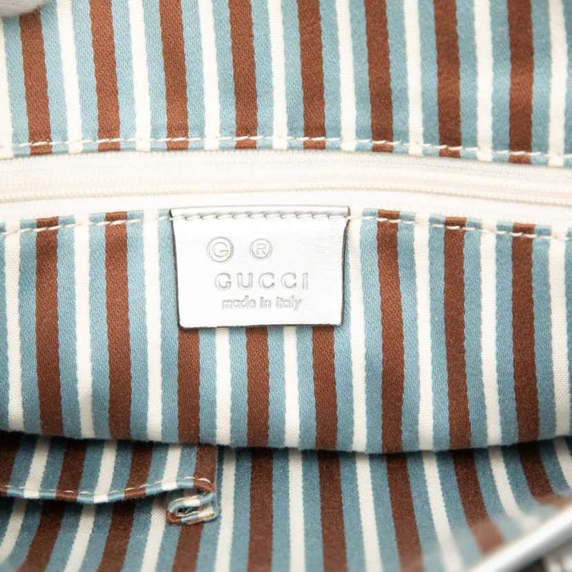 Gucci GG Canvas Tote Silver Canvas Very good condition - Box View