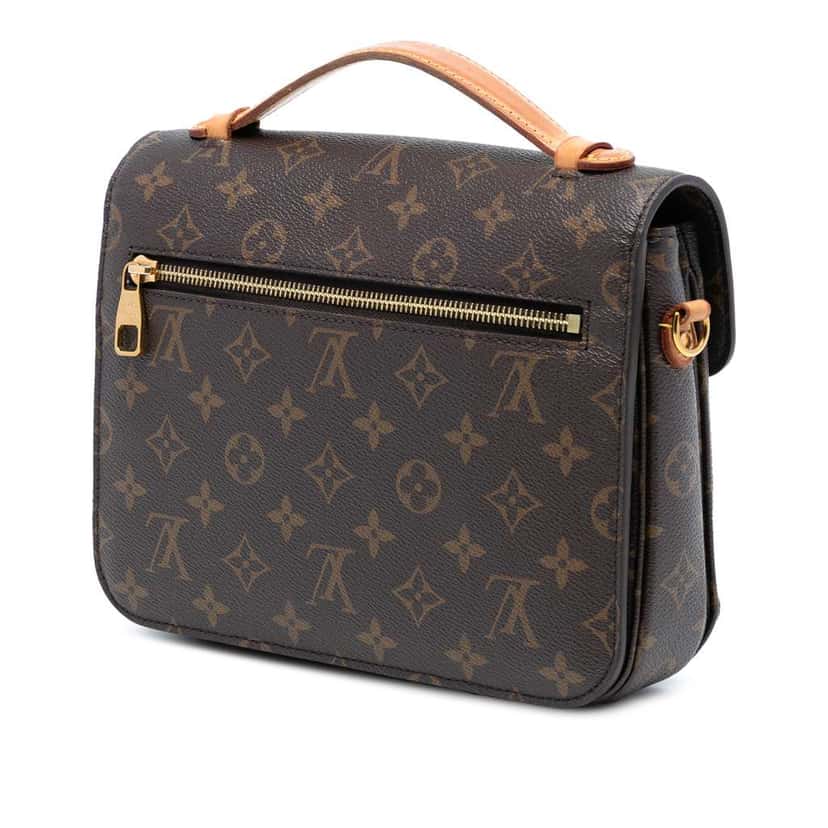 Louis Vuitton Monogram Pochette Metis Brown Very good condition - Back View