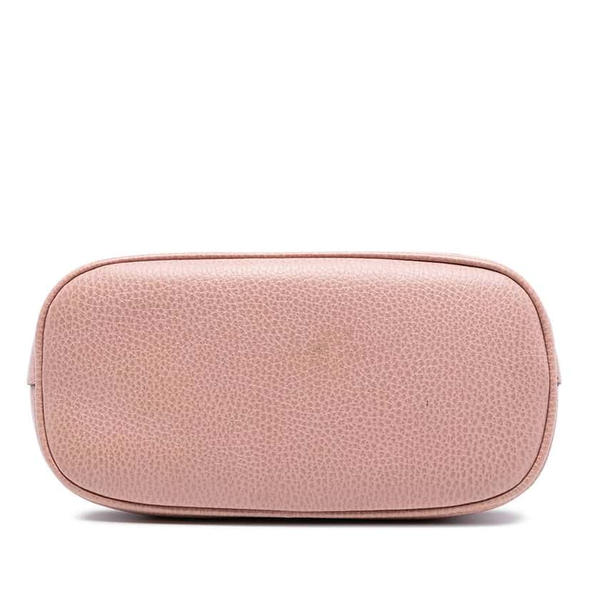 Gucci Mini Leather GG Charm Dome Satchel Pink Leather Very good condition - Inside View