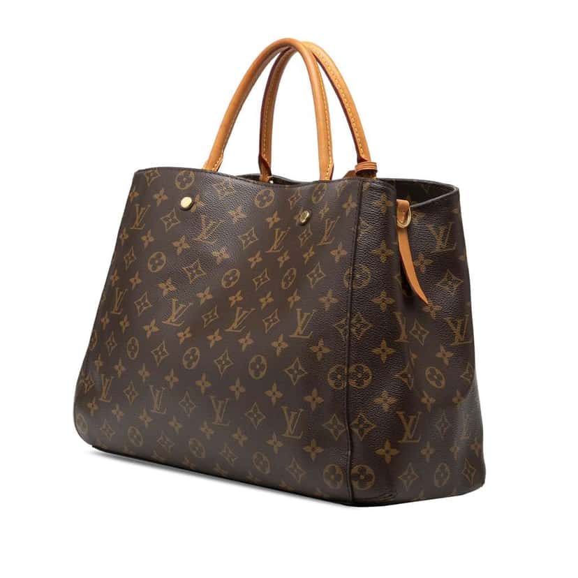 Louis Vuitton Monogram Montaigne GM Brown Very good condition - Back View