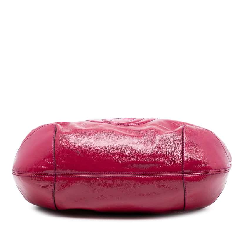 Gucci Patent Soho Shoulder Bag Pink Leather Very good condition - Inside View