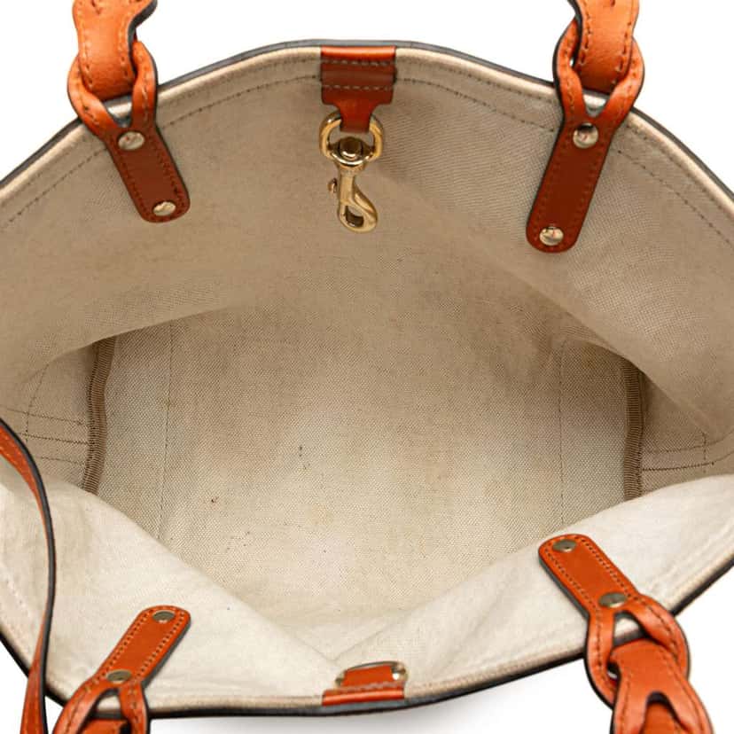 Gucci GG Canvas Craft Tote Brown Canvas Very good condition - Model View