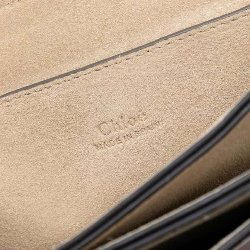 Chloé Small Suede and Calfskin Faye Crossbody Brown Leather Very good condition - Box View