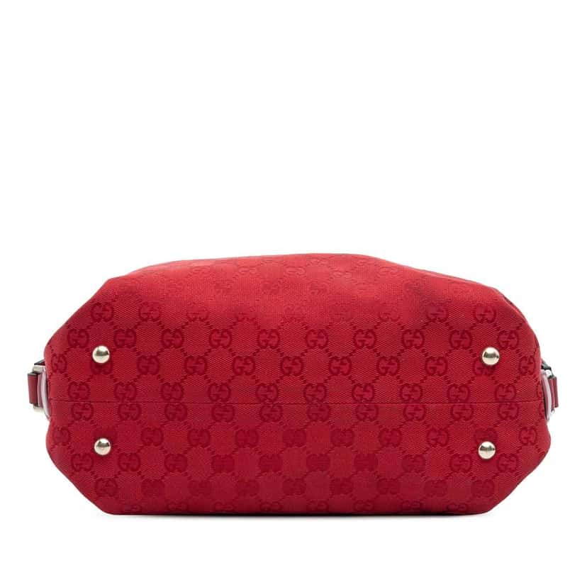 Gucci GG Canvas Boston Bag Red Canvas Very good condition - Inside View