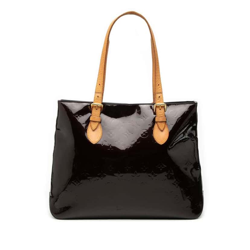 Louis Vuitton Monogram Vernis Brentwood Purple Leather Good condition - Front View