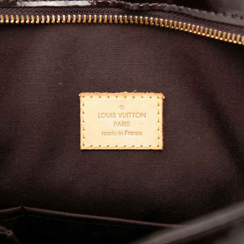 Louis Vuitton Monogram Vernis Brentwood Purple Leather Good condition - Box View