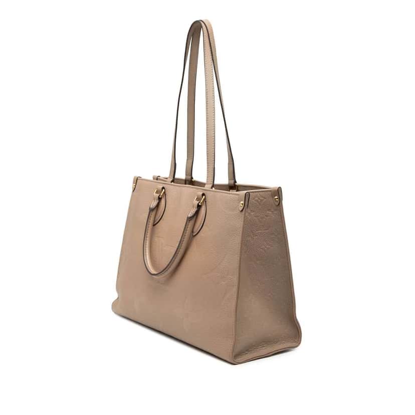 Louis Vuitton Monogram Empreinte OnTheGo MM Brown Leather Very good condition - Back View