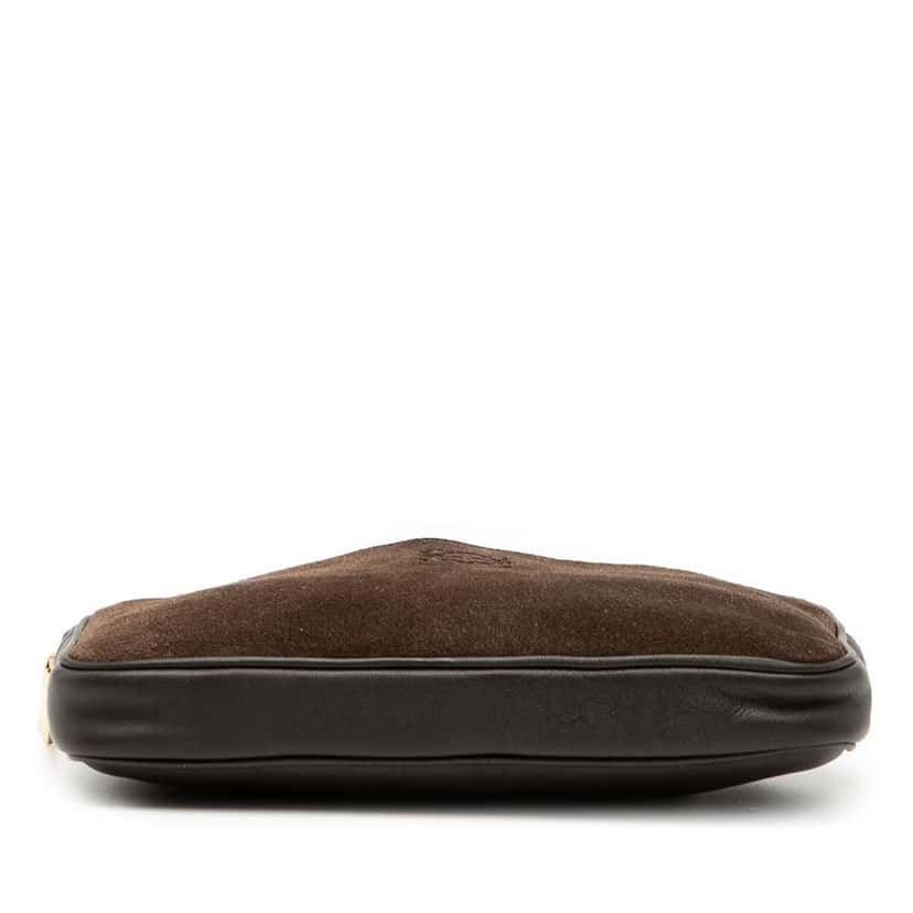 Loewe Suede and Calfskin Anagram Crossbody Brown Leather Very good condition - Inside View