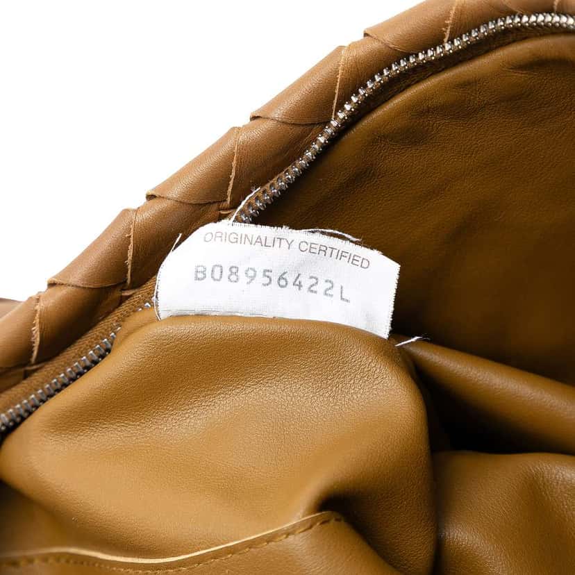 Bottega Veneta Nappa Intrecciato Pouch Brown Leather Very good condition - Box View