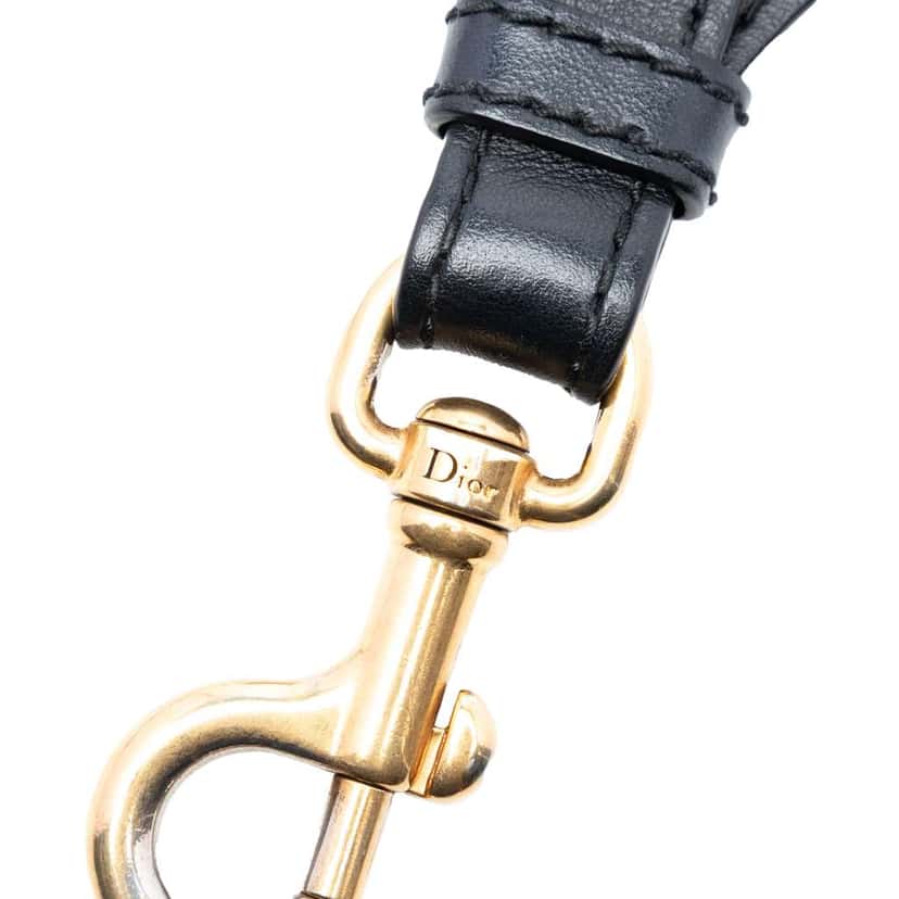 Dior Embroidered Canvas Bag Strap Blue Canvas Very good condition - Model View