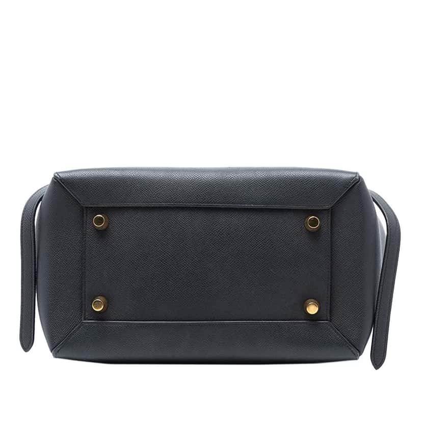 Celine Mini Grained Calfskin Belt Bag Black Leather Very good condition - Inside View