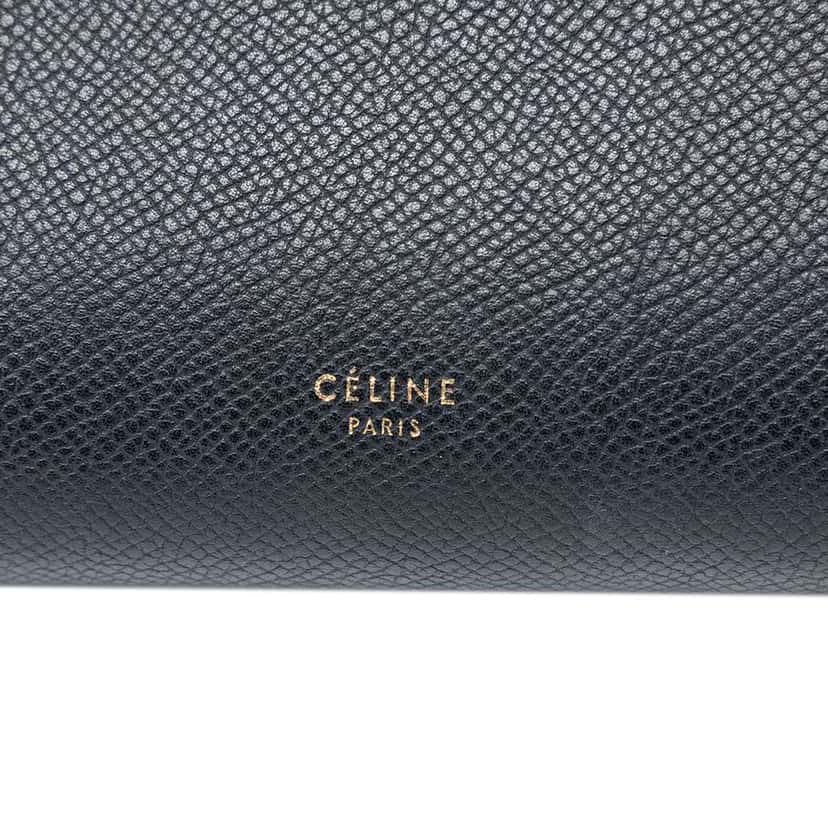 Celine Mini Grained Calfskin Belt Bag Black Leather Very good condition - Box View