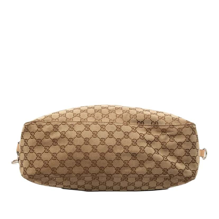 Gucci Large GG Canvas Icon Bit Satchel Brown Canvas Very good condition - Inside View