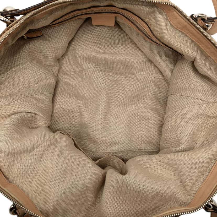 Gucci Large GG Canvas Icon Bit Satchel Brown Canvas Very good condition - Model View