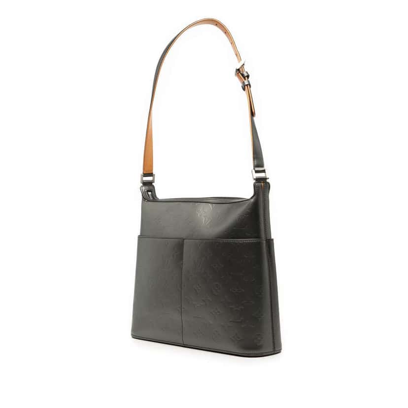 Louis Vuitton Monogram Mat Sutter Grey Leather Very good condition - Back View