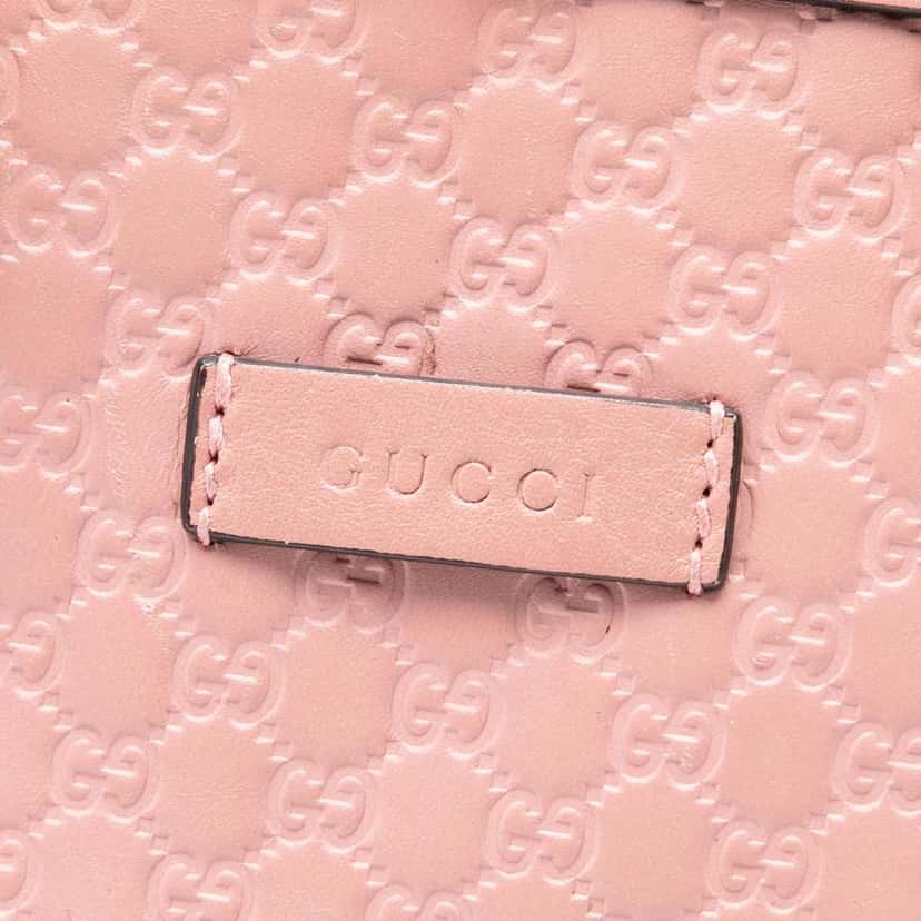 Gucci Mini Microguccissima Dome Satchel Pink Leather Very good condition - Box View