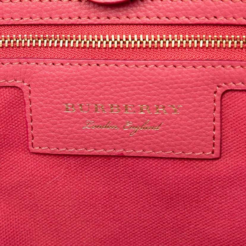 Burberry Small Haymarket Check Floral Print Coated Canvas Canterbury Tote Brown Canvas Very good condition - Box View