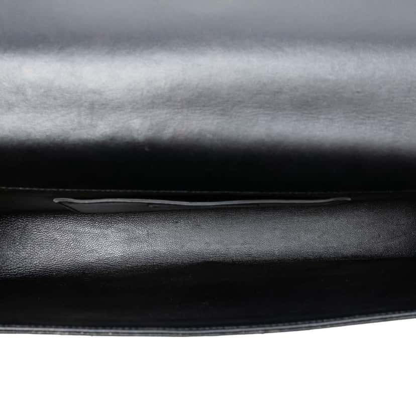 Saint Laurent Suede Monogram Kate Tassel Clutch Black Leather Very good condition - Model View