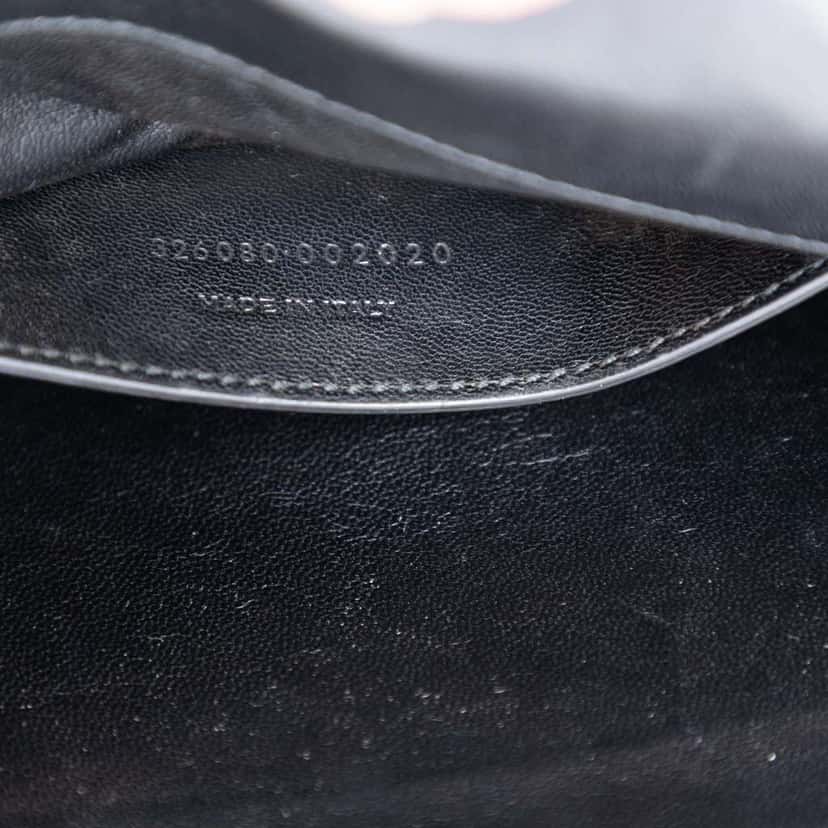 Saint Laurent Suede Monogram Kate Tassel Clutch Black Leather Very good condition - Box View