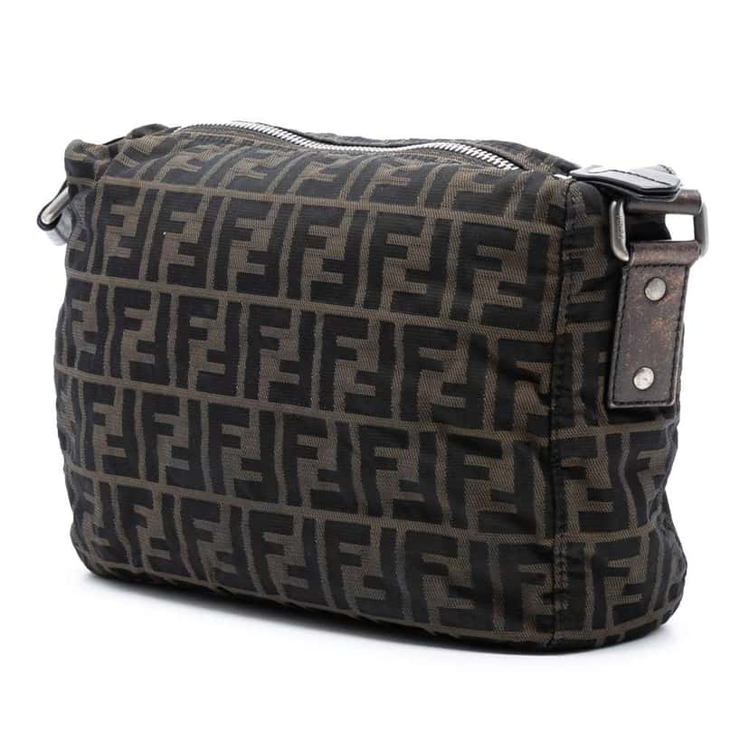 Fendi Zucca Canvas Crossbody Brown Canvas Very good condition - Back View