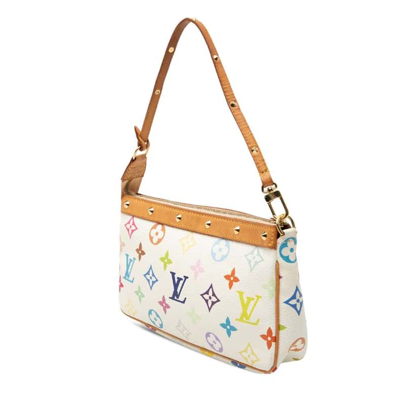 Louis Vuitton Monogram Multicolore Pochette Accessoires White Very good condition - Back View