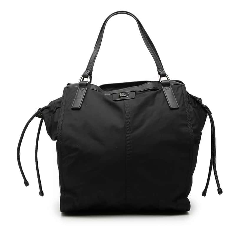 Burberry Nylon Packable Buckleigh Tote Black Very good condition - Front View