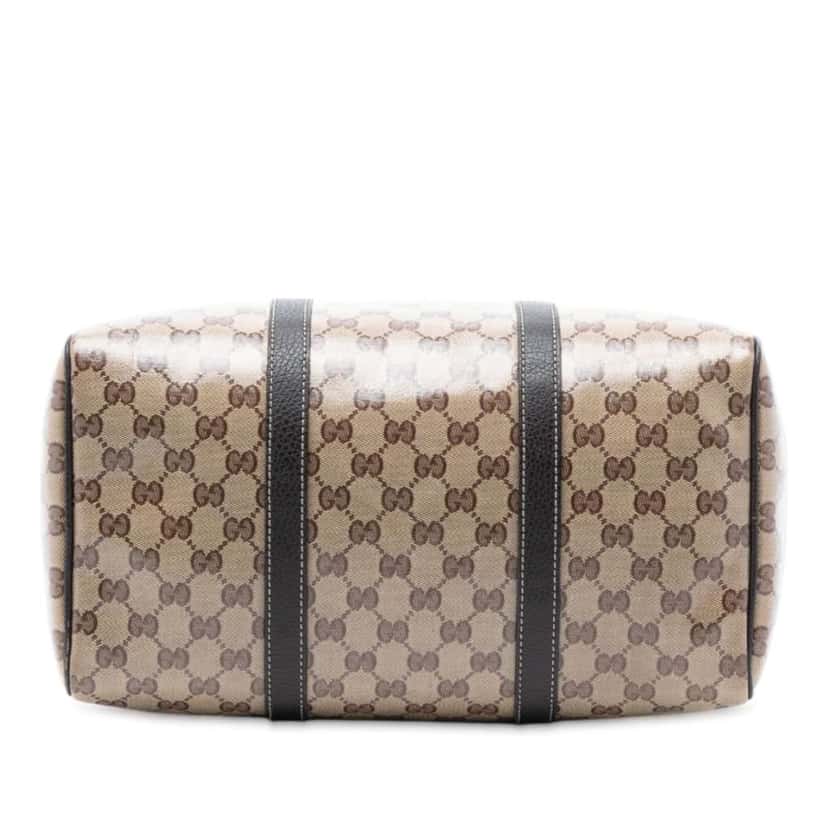 Gucci Medium GG Crystal Joy Boston Bag Brown Canvas Very good condition - Inside View