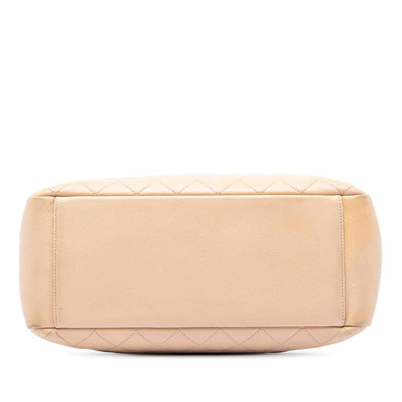 Chanel Caviar Grand Shopping Tote Brown Leather Good condition - Inside View