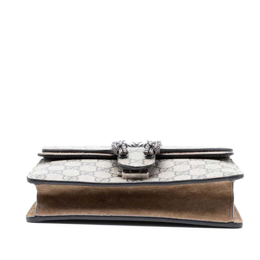 Gucci Small GG Supreme Dionysus Crossbody Brown Canvas Very good condition - Inside View
