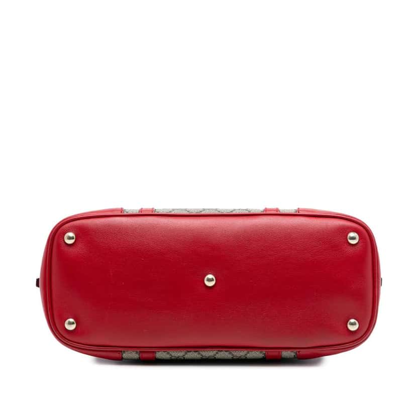 Gucci Small GG Supreme Nice Dome Satchel Brown Canvas Very good condition - Inside View