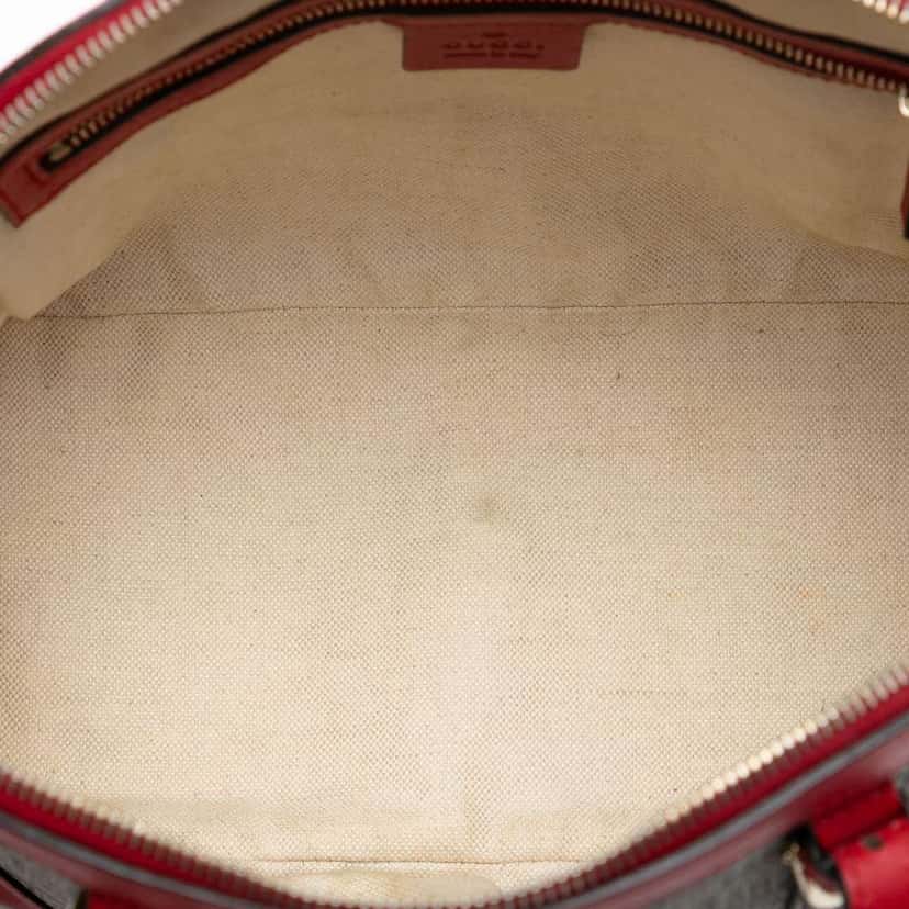 Gucci Small GG Supreme Nice Dome Satchel Brown Canvas Very good condition - Model View